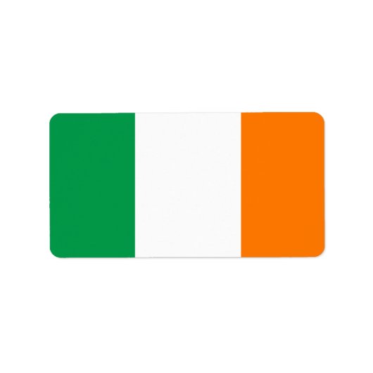 Drapeau de l'Irlande Étiquette (Devant)