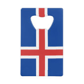 Drapeau de l'Islande Carte de crédit Ouverture de (Devant)