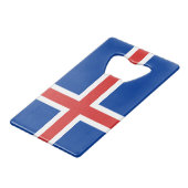 Drapeau de l'Islande Carte de crédit Ouverture de (Devant Angle)