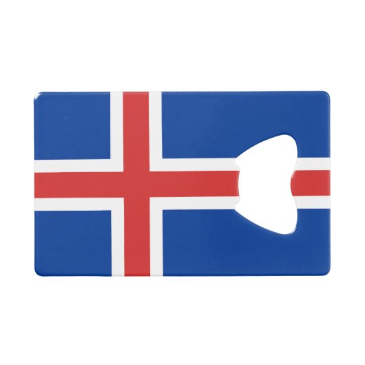Drapeau de l'Islande Carte de crédit Ouverture de (Devant (Horizontal))