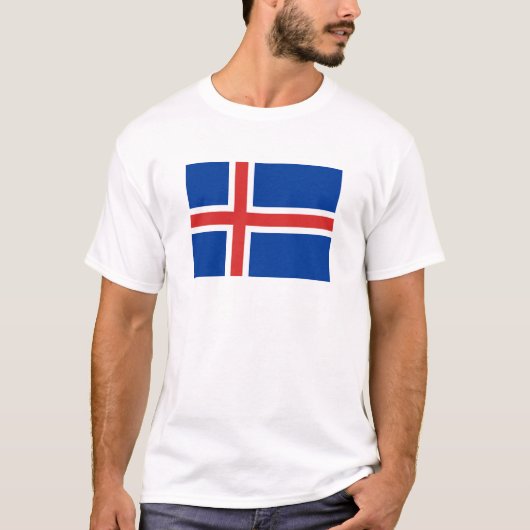 Drapeau de l'Islande T-shirt (Devant)