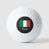 Drapeau de l'Italie, balles de golf (Recto)