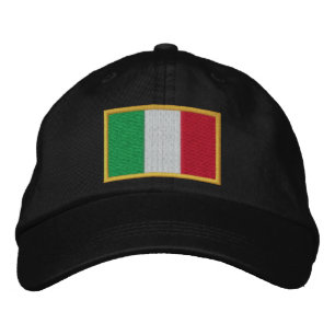 Drapeau de l'Italie brodé sur le Casquette