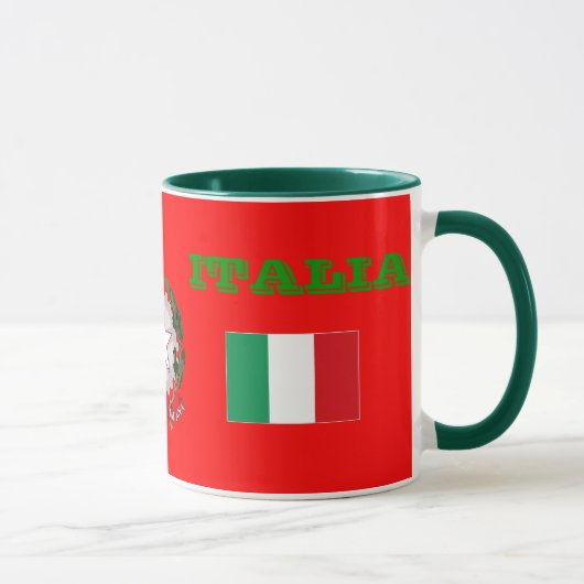 Drapeau de l'ITALIE et manteau de tasse de bras (Droite)