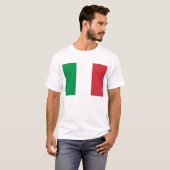 Drapeau de l'Italie T-shirt de base masculin (Devant entier)