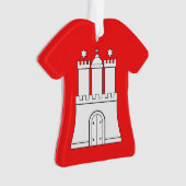 Drapeau de l'ornement de Hambourg (devant)