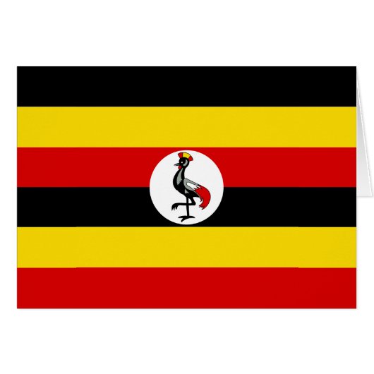 Drapeau de l'Ouganda (Devant horizontal)