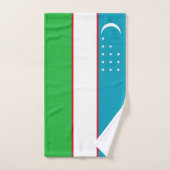 Drapeau de l'Ouzbékistan (Serviette à main)