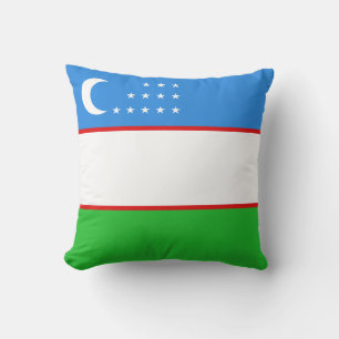 Drapeau de l'Ouzbékistan x Coussin du drapeau