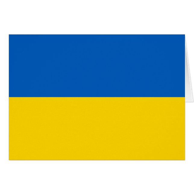 Drapeau de l'Ukraine (Devant horizontal)
