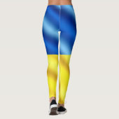 Drapeau de l'Ukraine Leggings - Coeur - Liberté (Dos)