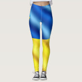 Drapeau de l'Ukraine Leggings - Coeur - Liberté (Devant)