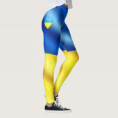 Drapeau de l'Ukraine Leggings - Coeur - Liberté (Droite)