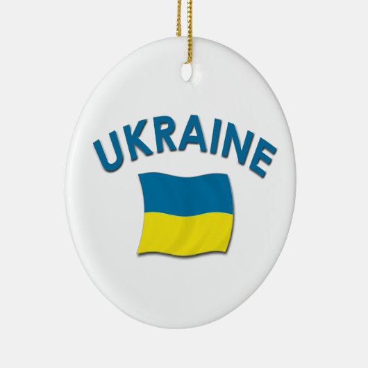 Drapeau de l'Ukraine - ornement (Droite)