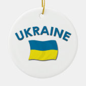 Drapeau de l'Ukraine - ornement (Devant)