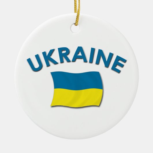 Drapeau de l'Ukraine - ornement (Devant)