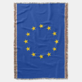 Drapeau de l'Union européenne Jetez la couverture (devant Vertical)