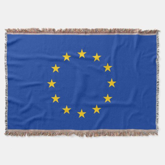 Drapeau de l'Union européenne Jetez la couverture (Devant)