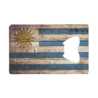 Drapeau de l'Uruguay sur le vieux grain en bois