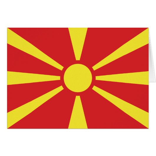 Drapeau de Macédoine du Nord (Devant horizontal)