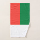 Drapeau de Madagascar (Serviette à main)