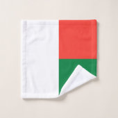Drapeau de Madagascar (Gant de toilette)