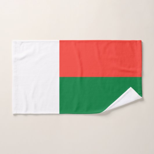 Drapeau de Madagascar (Serviette à main)