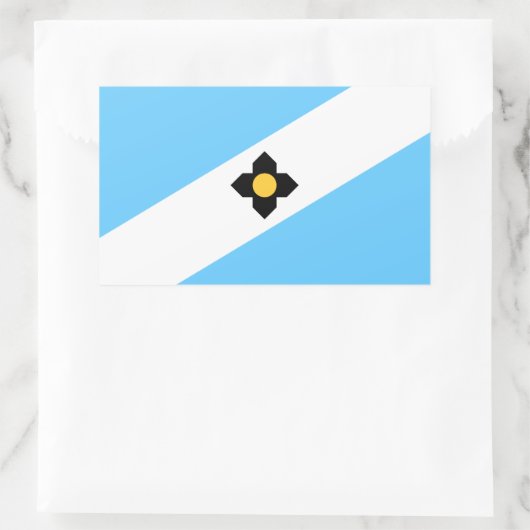 Drapeau de Madison, Sticker rectangulaire du Wisco (Sac)