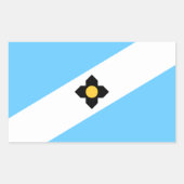 Drapeau de Madison, Sticker rectangulaire du Wisco (Devant)