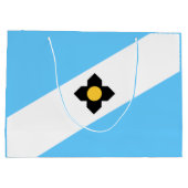 Drapeau de Madison, Wisconsin Grand sac cadeau (Dos)