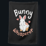 Drapeau De Maison Lapin Lapin Whisperer<br><div class="desc">Lapin Lapin Whisperer</div>