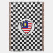 Drapeau de Malaisie jetez une couverture (devant Vertical)