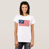 Drapeau de Malaisie x Carte T-shirt (Devant entier)