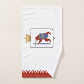 Drapeau de Mari El (Serviette à main)