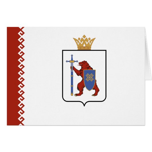 Drapeau de Mari El (Devant horizontal)