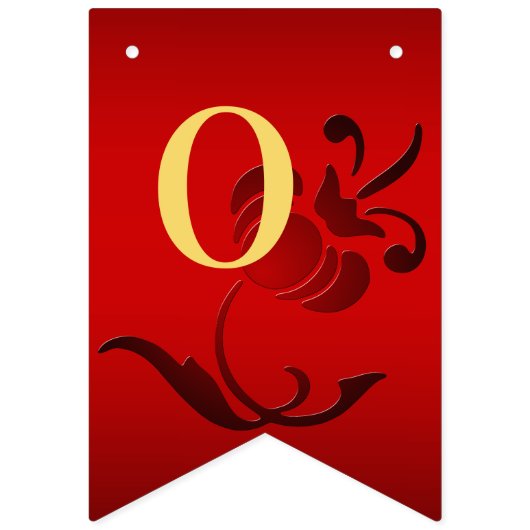 Drapeau de Mariage de fleurs rouges (Deuxième drapeau)