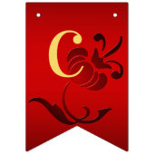 Drapeau de Mariage de fleurs rouges (Premier drapeau)