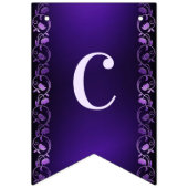 Drapeau de Mariage de fleurs violettes (Premier drapeau)