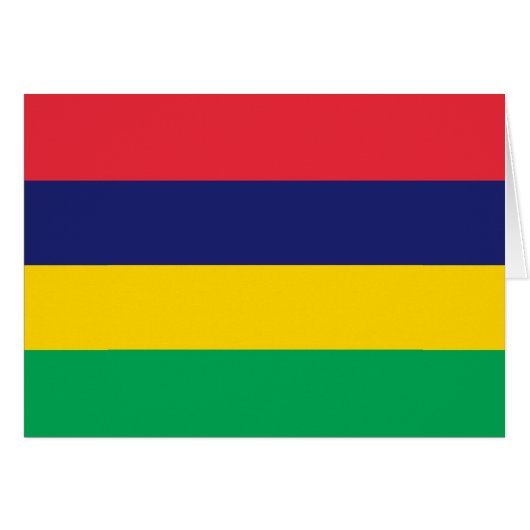 Drapeau de Maurice (Devant horizontal)