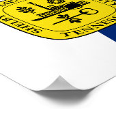 Drapeau de Memphis, affiche du Tennessee (Coin)