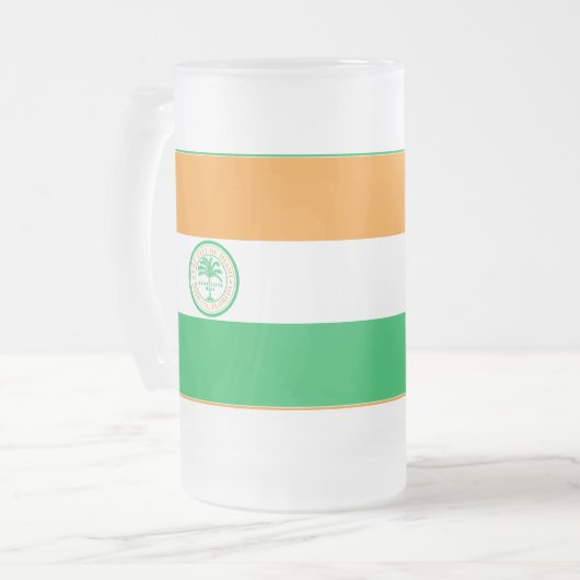 Drapeau de Miami, Floride Gelée Beer Mug (Devant gauche)