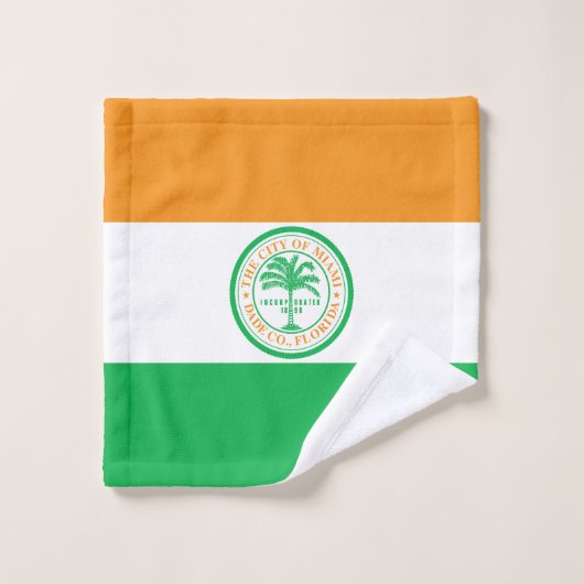 Drapeau de Miami, Floride linge de toilette (Gant de toilette)