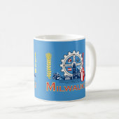 Drapeau de Milwaukee, Wisconsin Coffee Mug (Devant droit)