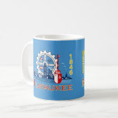 Drapeau de Milwaukee, Wisconsin Coffee Mug (Devant gauche)