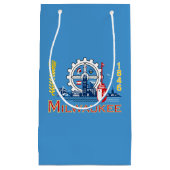 Drapeau de Milwaukee, Wisconsin Petit sac cadeau (Devant)