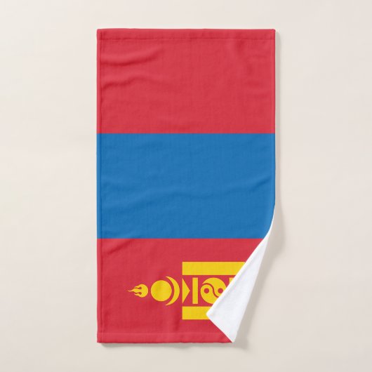 Drapeau de Mongolie (Serviette à main)