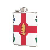 Drapeau de Montréal, Québec Flacon (Gauche)