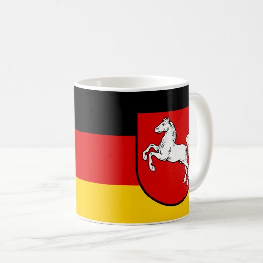 Drapeau de Mug de café de Basse-Saxe (Devant droit)