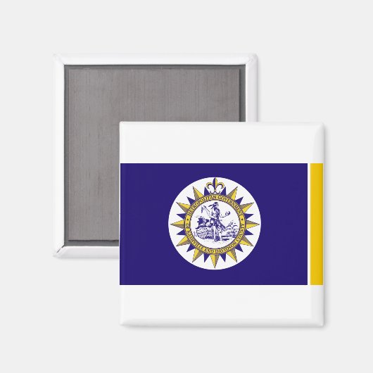 Drapeau de Nashville, Tennessee Magnet (Recto/Verso)