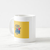 Drapeau de New Jersey + Tasse de carte (Devant gauche)